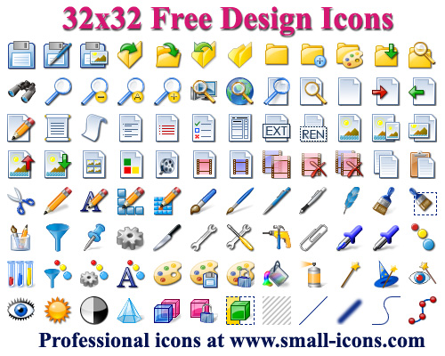 32x32 Free Design Icons screenshot - X 64-bit Download