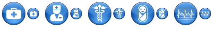 Blue Medical Icons