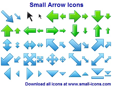 Click to view Small Arrow Icons 2011.1 screenshot