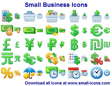 Click to view Small Business Icons 2011.1 screenshot