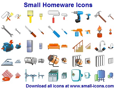 Click to view Small Homeware Icons 2011.1 screenshot