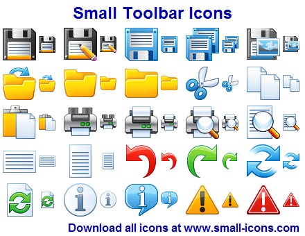 Click to view Small Toolbar Icons 2011.1 screenshot